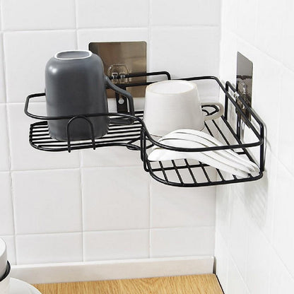 Esquinero Organizador Ducha y Cocina Adhesivo | Sin Taladros, Inoxidable y Resistente