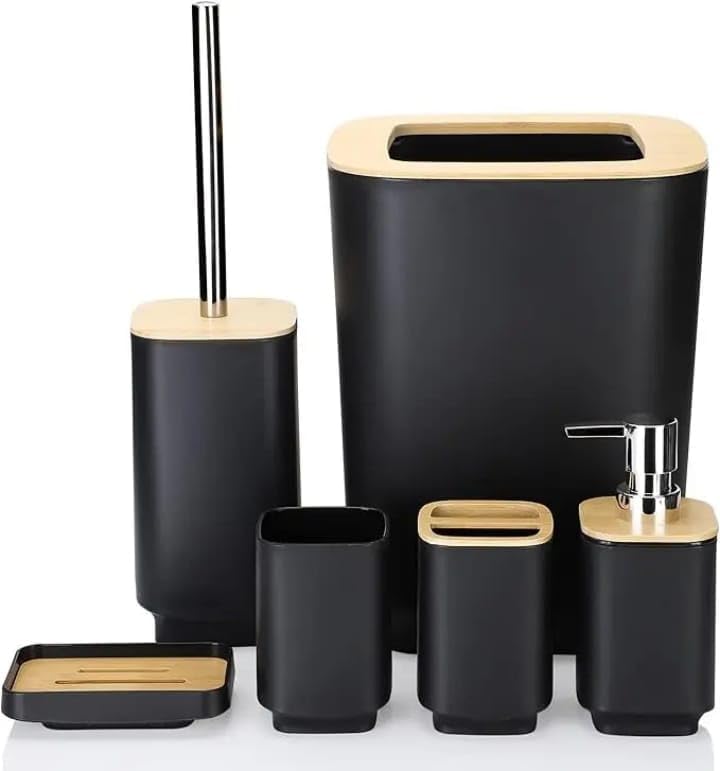 Set Accesorios de Baño Bambo 6 Piezas