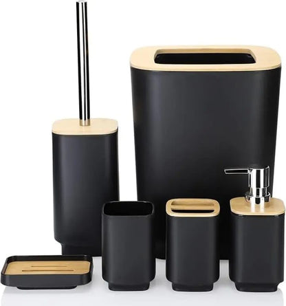 Set Accesorios de Baño Bambo 6 Piezas