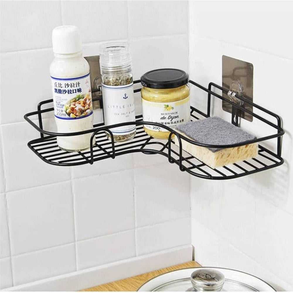 Esquinero Organizador Ducha y Cocina Adhesivo | Sin Taladros, Inoxidable y Resistente