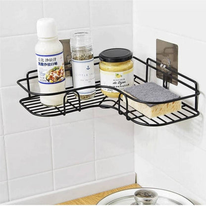 Esquinero Organizador Ducha y Cocina Adhesivo | Sin Taladros, Inoxidable y Resistente