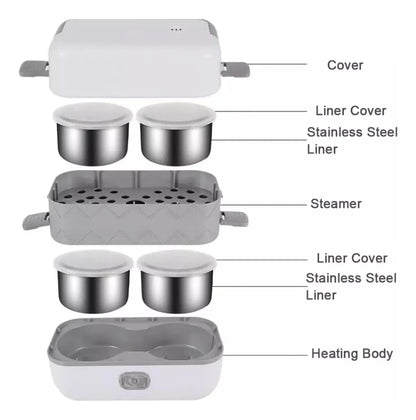 Lonchera calentador de Comida para Auto, Hogar y Oficina