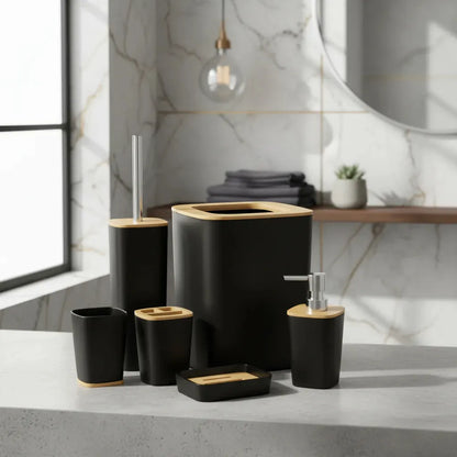 Set Accesorios de Baño Bambo 6 Piezas