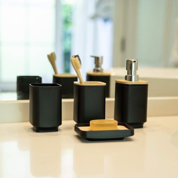 Set Accesorios de Baño Bambo 6 Piezas