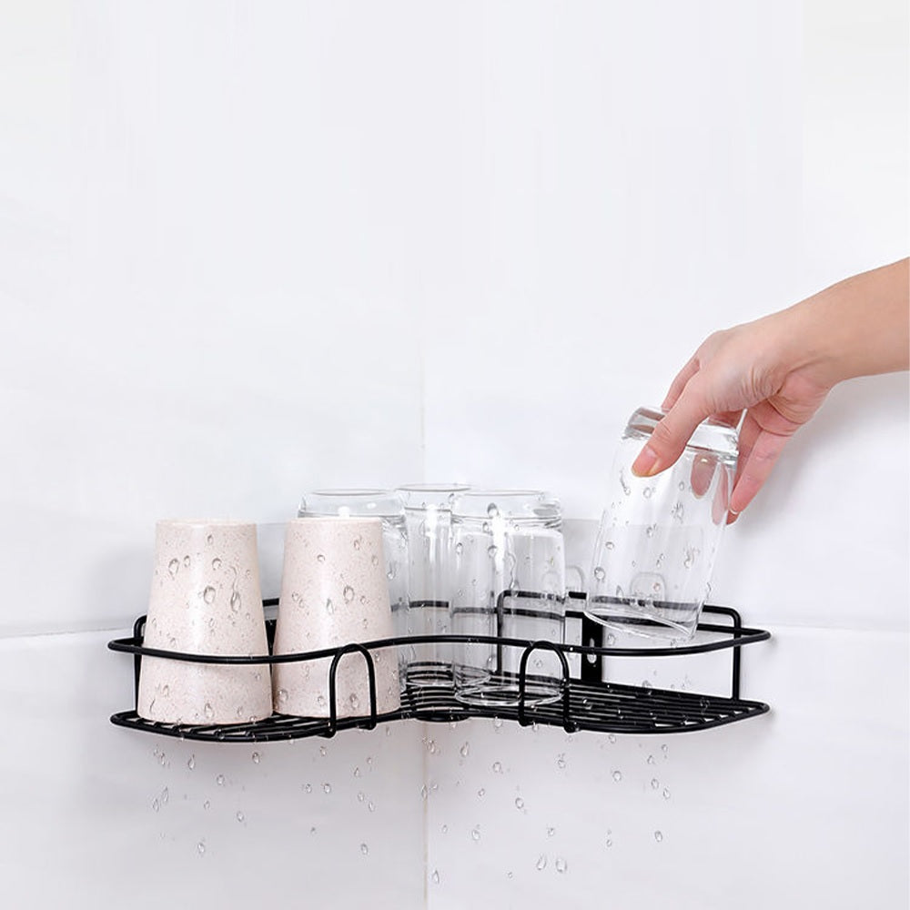 Esquinero Organizador Ducha y Cocina Adhesivo | Sin Taladros, Inoxidable y Resistente