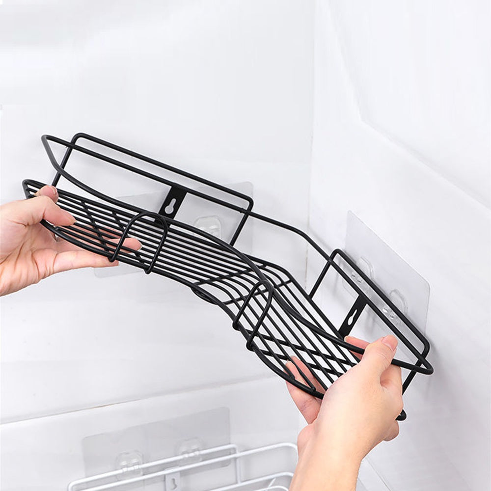 Esquinero Organizador Ducha y Cocina Adhesivo | Sin Taladros, Inoxidable y Resistente